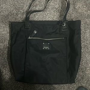 Black nylon Henri Bendel Jetsetter tote